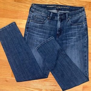 Chico's So Slimming Girlfriend Slim Leg Ankle Dark Wash Jeans - size 2R